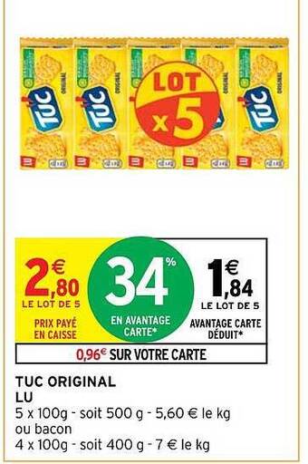Intermarché Hyper Tuc original lu offre