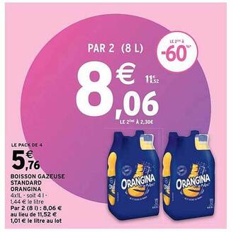 Intermarché Hyper Boisson gazeuse standard orangina offre