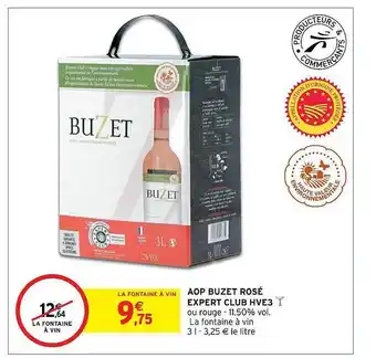 Intermarché Hyper Aop buzet rosé expert club hve3 offre