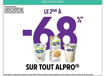 Intermarché Hyper Alpro offre