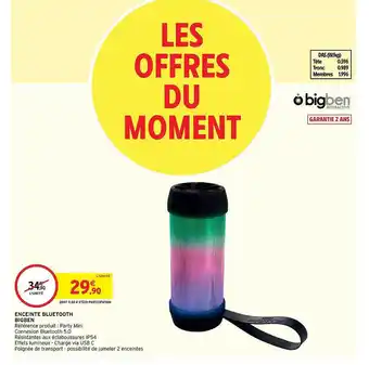 Enceinte bluetooth big ben
