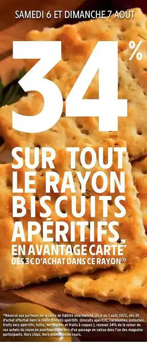 Intermarché Hyper Rayon biscuits apéritifs offre