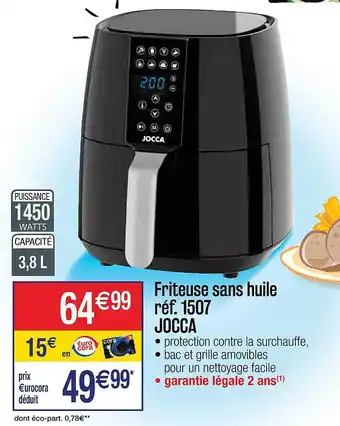Cora x Carrefour Friteuse sans huile jocca offre