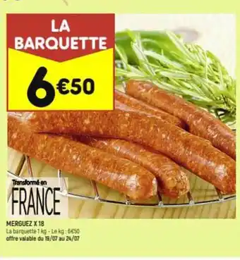 Leader Price Merguez x 18 offre