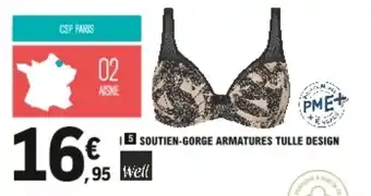 E.Leclerc Soutien-gorge armatures tulle design offre