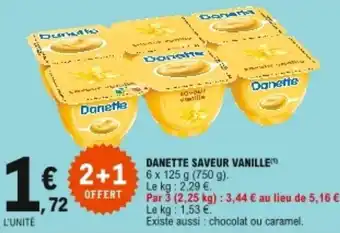 E.Leclerc Danette saveur vanille offre