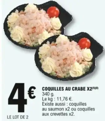E.Leclerc Coquilles au crabe X2 offre