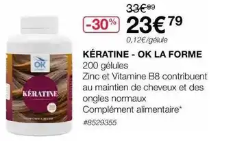 Costco Kératine - ok la forme offre