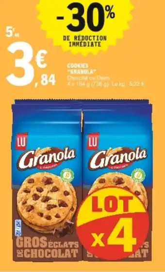 E.Leclerc "GRANOLA" cookies offre