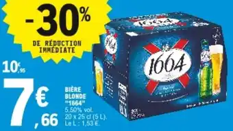 E.Leclerc "1664" bière blonde offre