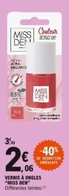 E.Leclerc "MISS DEN" vernis à ongles offre