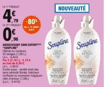 E.Leclerc "SOUPLINE" adoucissant soin expert offre