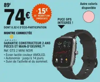 E.Leclerc Montre connectée offre