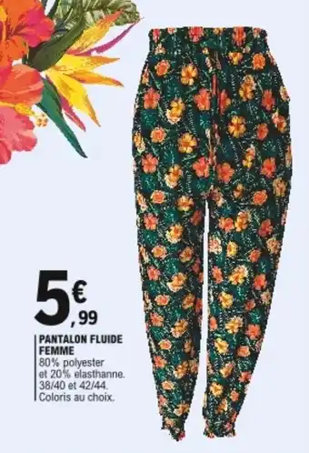 E.Leclerc Pantalon fluide femme offre