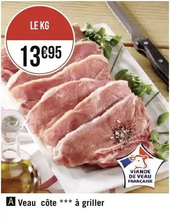 Géant Casino Veau côte à griller offre