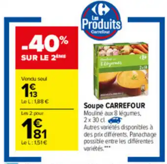 Carrefour Soupe CARREFOUR offre