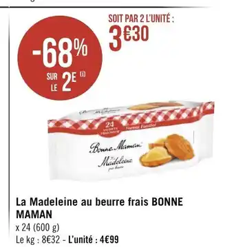 Géant Casino La Madeleine Au beurre frais bonne maman offre