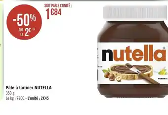 Géant Casino Pâte a tartiner NUTELLA offre