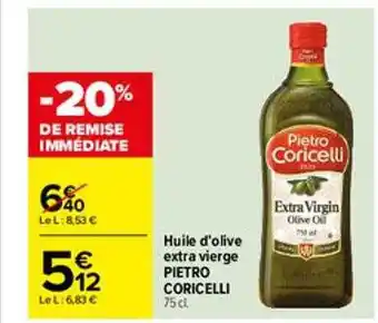 Carrefour Huile d'olive extra vierge pietro coricelli offre