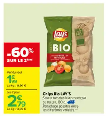 Carrefour Chips Bio Lay's offre