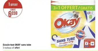 Géant Casino Essuie-Tout Okay Sans Tube offre
