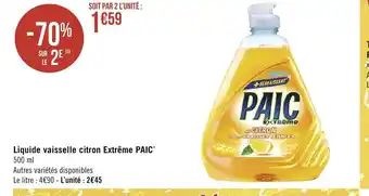 Paic Liquide Vaisselle Citron extrême