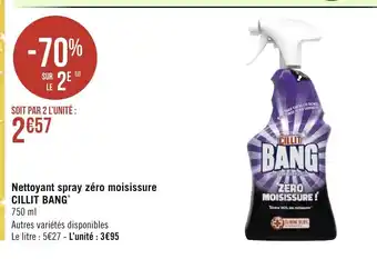 Géant Casino Cillit Bang Nettoyant Spray Zéro Moisissure offre