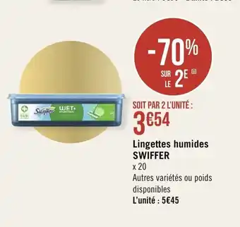 Géant Casino Swiffer Lingettes Humides offre