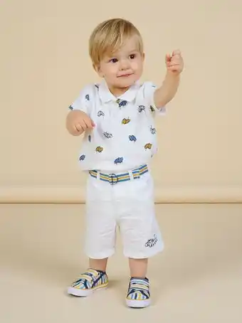 DPAM Bermuda blanc bébé garçon offre