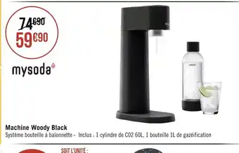 Géant Casino Machine Woody Black offre