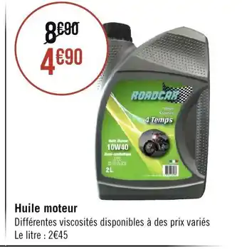 Géant Casino Huile Moteur offre