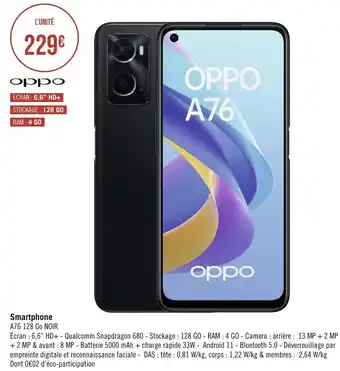 Géant Casino Oppo Smartphone offre