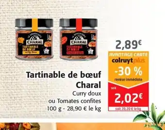 Colruyt Tartinable de Bœuf Charal offre