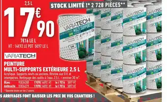 Brico Cash Variatech Peinture Multi-Supports Extérieure 2,5L offre