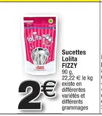 Sucettes lolita fizzy
