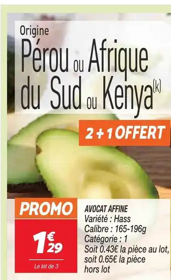 Netto Avocat Affine offre
