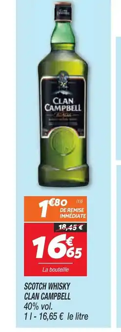 Netto Clan Campbell Scotch Whisky 40%Vol offre