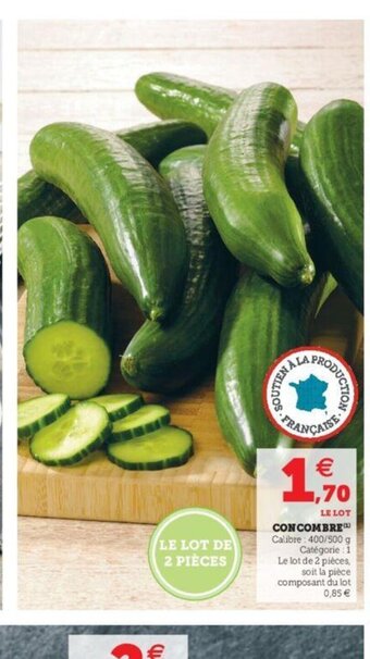 Super U Concombre offre