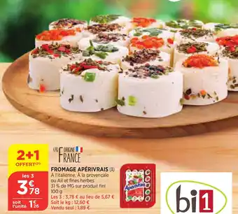 Bi1 Fromage apérivrais offre