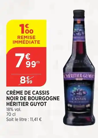 Bi1 Crème de cassis noir de bourgogne héritier guyot offre
