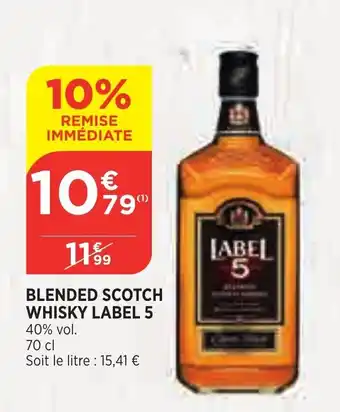 Bi1 Blended scotch whisky label 5 offre
