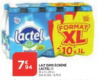 Bi1 Lait demi écrémé lactel offre