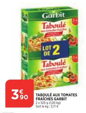Bi1 Taboulé aux tomates fraîches garbit offre