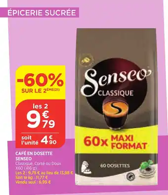 Bi1 Café en dosette senseo offre