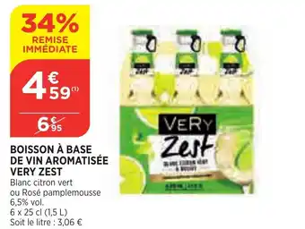 Bi1 Boisson à base de vin aromatisée very zest offre