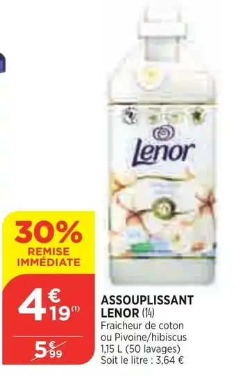 Bi1 Assouplissant lenor offre
