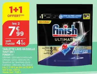 Bi1 Tablette lave-vaisselle tout en 1 finish offre