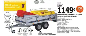 E.Leclerc L'Auto Remorque professionnele ra 250 de offre