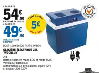 Glacière électrique 22L "woodsun"