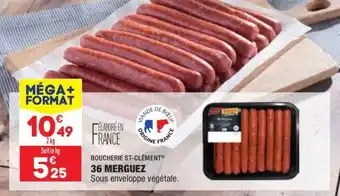 ALDI BOUCHERIE ST-CLÉMENT 36 merguez offre
